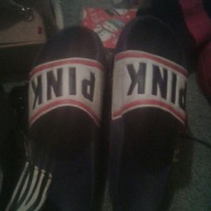 Pink shower or beach shoes